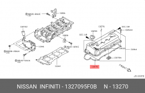 Прокладка клапанной крышки 13270-95F0B 1327095F0B NISSAN