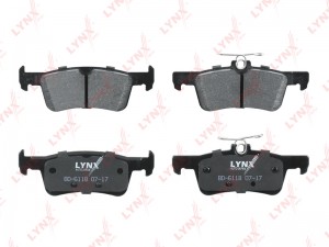 Колодки тормозные дисковые задние BD-6118 LYNXAUTO