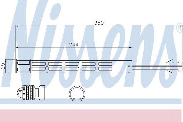 MSD358=GR931411=8FT 351 198-461 [6398350547] !осушитель конд.\ MB Vito/Viano all 95358 NISSENS