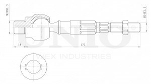 Тяга рулевая SSP-30016 UNIO