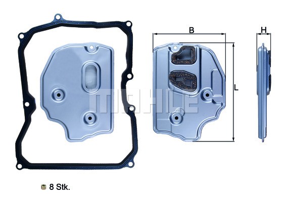 AUDI A3/VW JETTA/GOLF/PASSAT/TIGUAN/TOURAN С ПРОКЛАДКОЙ HX150KIT MAHLE KNECHT