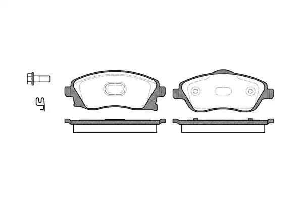 774 12 колодки дисковые п.\ Opel Corsa C 1.0-1.7DTi 00> 0774.12 REMSA