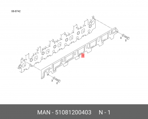 51.08120-0403 ТЕПЛОЗАЩИТНЫЙ ЩИТОК MAN 51081200403 MAN
