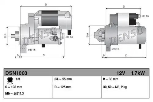Стартер DSN1003 DENSO