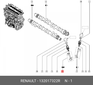 Клапан ВПУ  132017322R 132017322R RENAULT