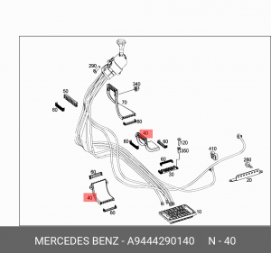 держательпроводов A 944 429 01 40 MERCEDES BENZ