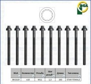 Комплект болтов головки цилидра BK3319 BK3319 BG AUTOMOTIVE