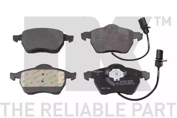 колодки дисковые п.!\ Audi A6 1.8T/2.0/2.5TDi 97-02,VW Passat 1.6-2.5TDi 98> 224742 NK