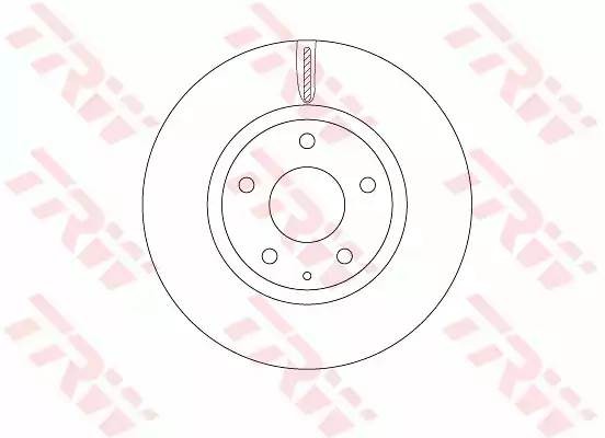 Диск тормозной MAZDA CX-5 (11-) передний (1шт.) TRW DF8052 TRW