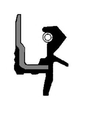 Сальник КПП 105X125X12/16 mm 12036979B CORTECO