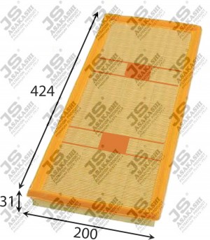 Фильтр воздушный MERCEDES C (W203,W204) (11-) JS ASAKASHI A0495 JS ASAKASHI