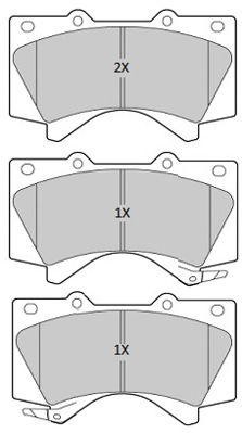 колодки дисковые передние!\ Toyota Land Cruiser 4.7 V8/4.5D V8 08> FBP1817 FREMAX