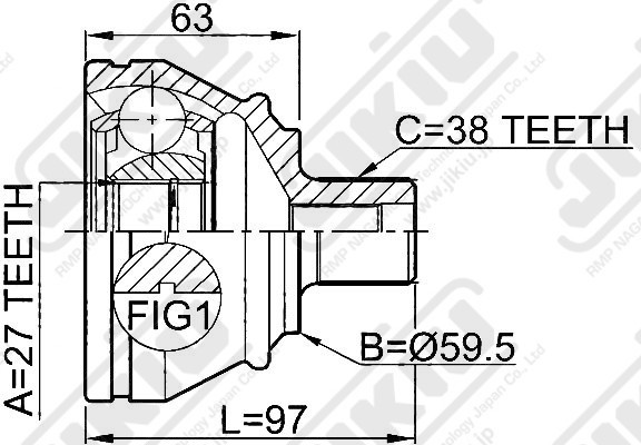 ШРУС JC33006N JC33006N JIKIU