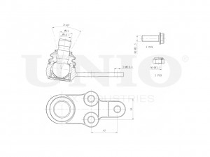 Опора шаровая передняя нижняя SSP-20082 UNIO