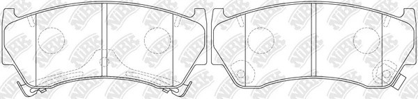 Колодки тормозные дисковые SUZUKI BALENO 1996-2002 PN2356 PN2356 NIBK