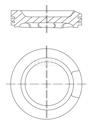 Поршень 033 04 00 MAHLE KNECHT
