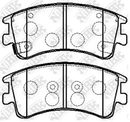 Колодки тормозные передние MAZDA 6 GG/GY PN5526 PN5526 NIBK