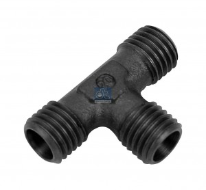 штуцер тройник M12-M12-M12 T-обр. !(м) D6 цилиндра подъема кабины \ 4.40261 DIESEL TECHNIC