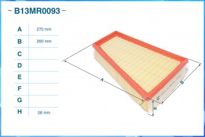 Фильтр воздушный B13MR0093 B13MR0093 CWORKS