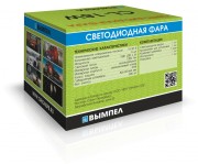 балка светодиодная! CL-18W-S (дальний свет,L=65мм,2х рядная, 6диодов, 18W)\ 5186 VYMPEL