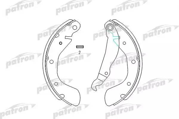 Колодки тормозные барабанные PSP335 PSP335 PATRON