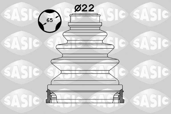пыльник ШРУСа внутреннего!\ Opel Corsa 1.0/1.2 00> 1906018 SASIC