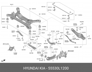 СТОЙКА СТАБИЛИЗАТОРА 55530-L1200 55530-L1200 HYUNDAI KIA