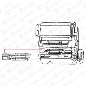 бампер !правая часть \DAF CF85 CF094 COVIND