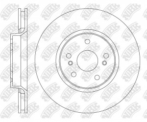 Диск тормозной CHERY Arrizo 8 (M1E) передний (1шт.) NIBK RN2576 NIBK