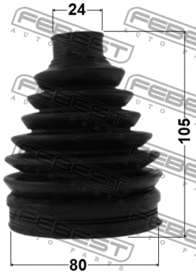 Пыльник ШРУСа наружный (80x105x24)  0517P-BL 0517P-BL FEBEST