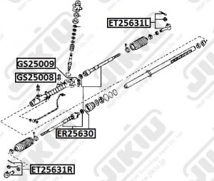 сайлентблок рулевой рейки !\ Mazda GS25008 JIKIU