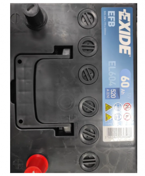 Аккумулятор HYUNDAI i10 MAZDA 2,3 SUBARU Impreza 60A/ч EXIDE EL604 EXIDE