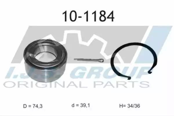 к-кт подшипника ступицы! передней\ Hyundai Elantra/Coupe/Matrix 1.5-2.0 96> 101184 IJS GROUP