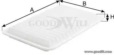 Фильтр воздушный AG121ECO AG 121 ECO GOODWILL