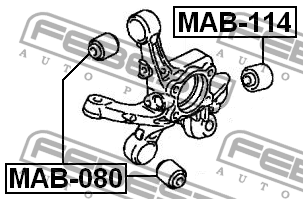 Сайлентблок MAB-114 MAB-114 FEBEST
