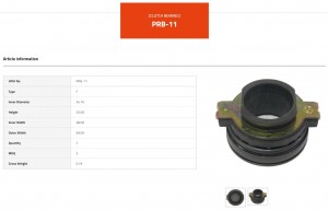 Подшипник выжимной SSANGYONG Korando,Musso VALEO PHC PRB11 VALEO PHC