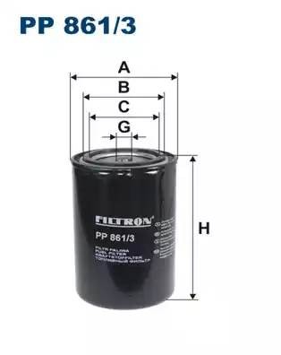 фильтр топливный !DAF 95 08.96>/XF 03.97>, Iveco, MB PP8613 FILTRON