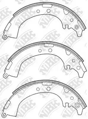 Колодки тормозные TOYOTA задние (4шт.) NIBK FN2333 NIBK