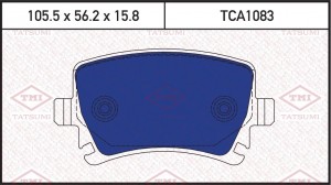 колодки дисковые задние!\ AUDI A3 03>, VW Touran 03> TCA1083 TATSUMI