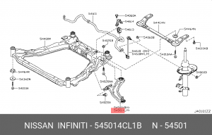 NISSAN QASHQAI (J11) (2014>) / X-TRAIL (T32) (2014>) 54501-4CL1B NISSAN