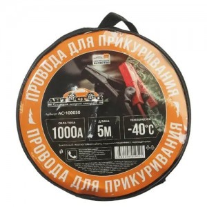 Провода для прикуривания 1000А 5.0м в сумке АВТОСТОП AC100050 AVTOSTOP