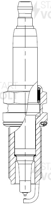 Свеча зажигания для а.м BMW X5 E70 06- 3.0i,5 E60 04- 2.5i,3.0i Pt,Pt VSP2607 VSP 2607 START VOLT