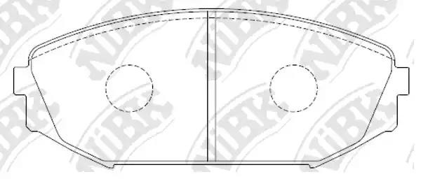PN8805-NIBK колодки дисковые ! передние\ Honda Odyssey USA, Acura MDX 3.5 00-05 PN8805 NIBK