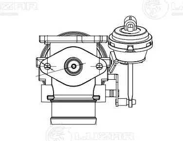 клапан EGR!\ Audi A2/A3, Skoda Fabia/Octavia, VW Golf/Polo 1.2-1.9TDi 96> LVEG 1864 LUZAR