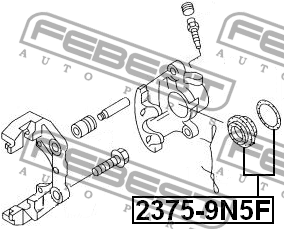 Ремкомплект суппорта передний 2375-9N5F 2375-9N5F FEBEST