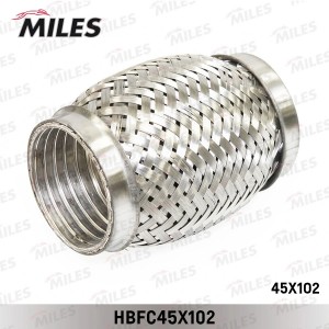 Труба гофрированная (гофра) с внутренним металлорукавом 45X102 (BOSAL 265-561) H HBFC45X102 MILES