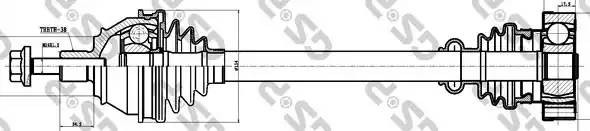 Вал приводной 261119 261119 GS P