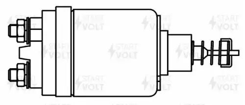 Втягивающее реле для а/м ГАЗ дв. ЗМЗ 406 (ан. БАТЭ) "STARTVOLT" VSR 0711 START VOLT