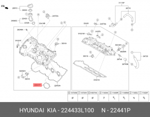 Прокладочное кольцо 22443-3L100 224433L100 HYUNDAI KIA