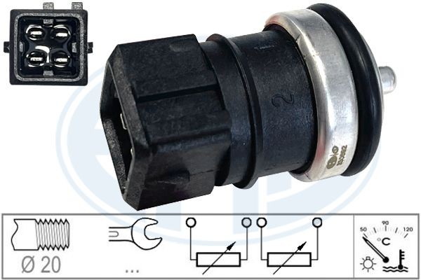 датчик температуры охл.жидк.!\ Renault Megane, Opel Vivaro, Nissan Primastar 97> 330692 ERA